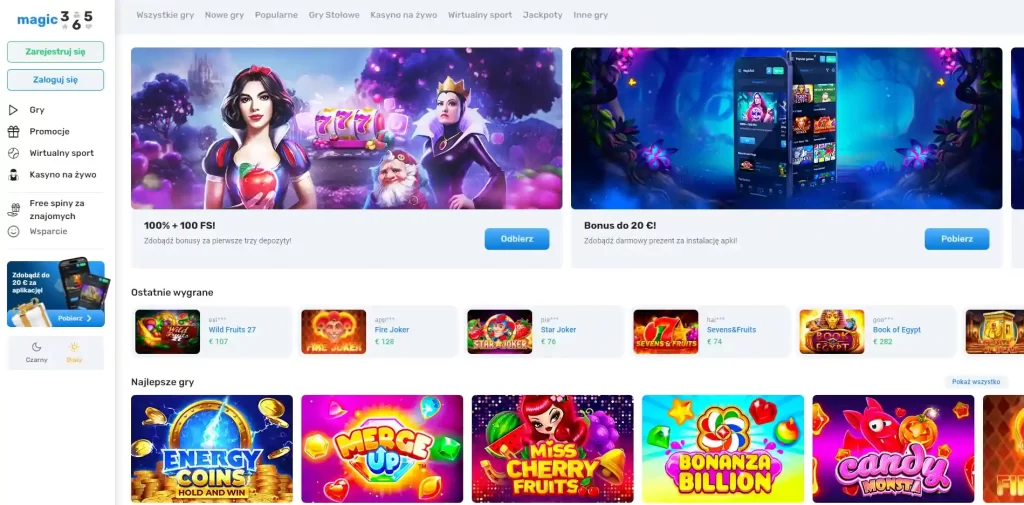 Strona główna w Magic365