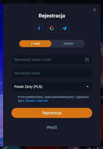 VoxCasino rejestracja